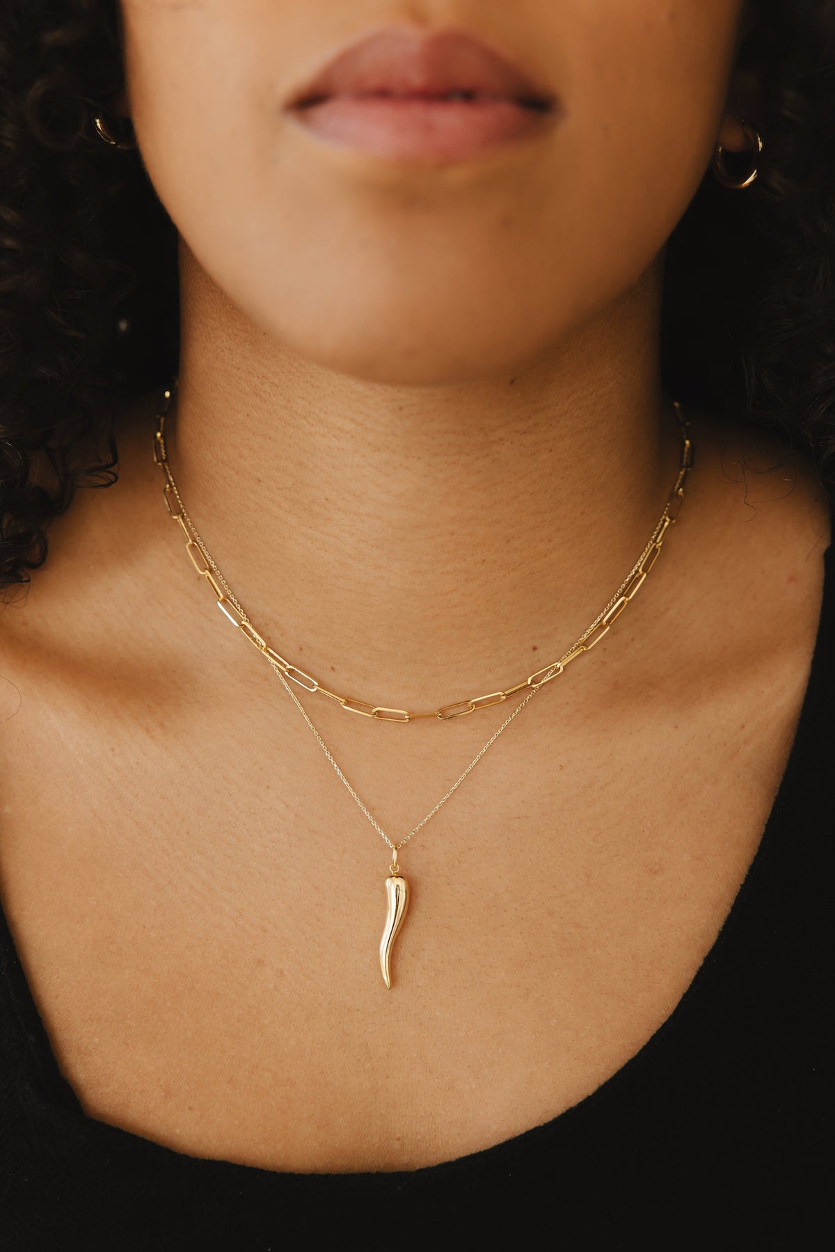 Italian Horn Pendant - FJC