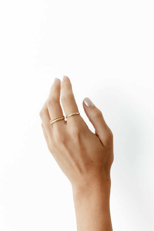 Diamond Cut Snake Ring - FJC